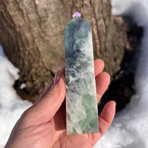 Feather (6) fluorite tower | crystal